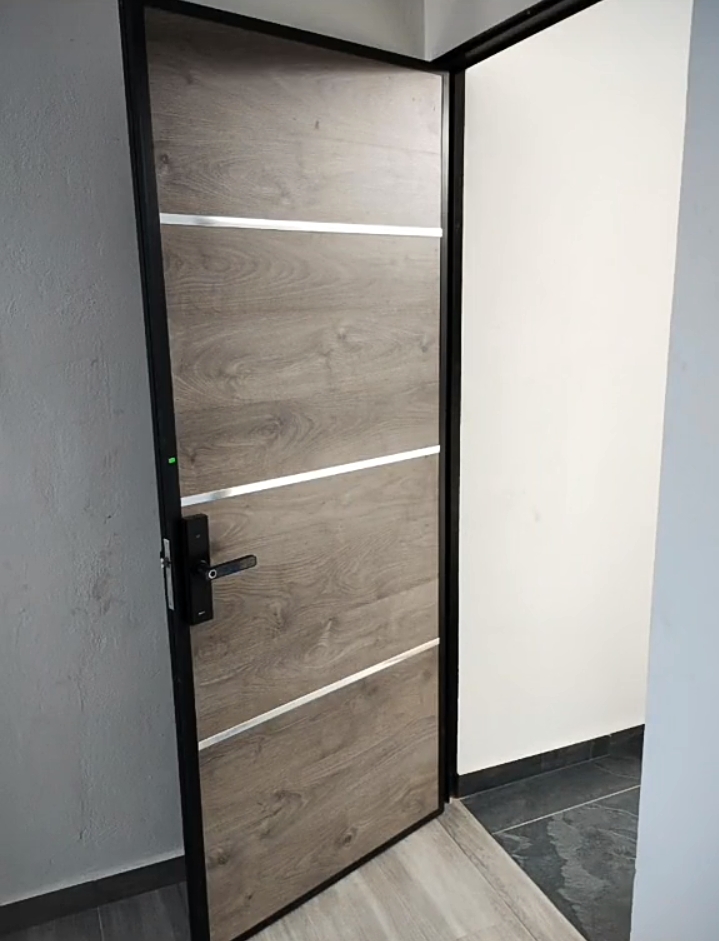 Puerta moderna de acceso principal - Imagen 2