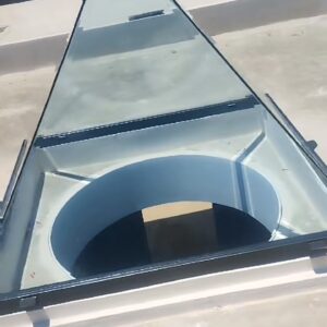 Techo traslúcido de vidrio templado