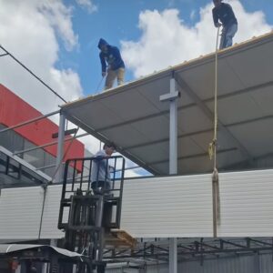 Techo paneles metálicos termoacústicos